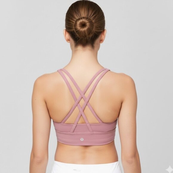 NWOT Lululemon Energy Sports Bra Long Line Quicksand B-D Cup Luxtreme Size 6 - Picture 7 of 7